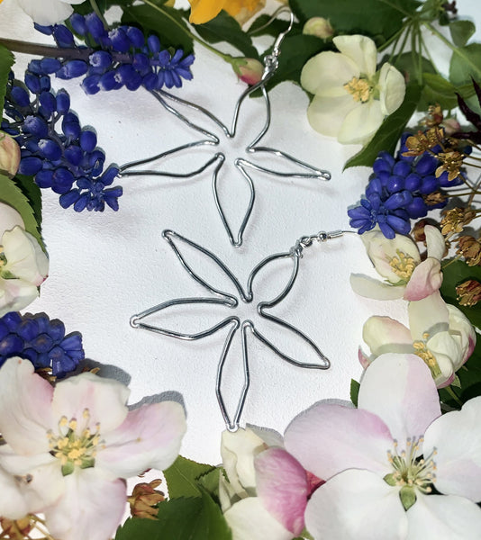 Custom Flower Earrings by @Hipsterraccoon