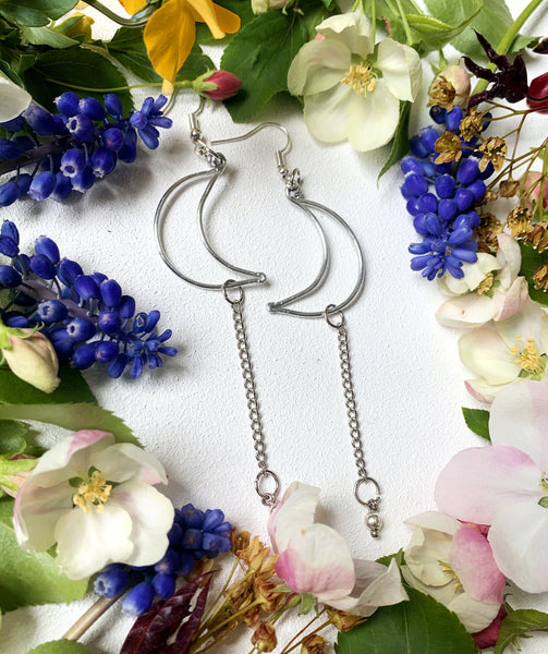 Custom Moon Earrings by @Hipsterraccoon